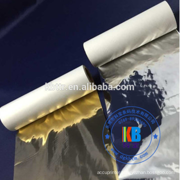 Garment TPU soft care label printing glossy gold silver resin ribbon